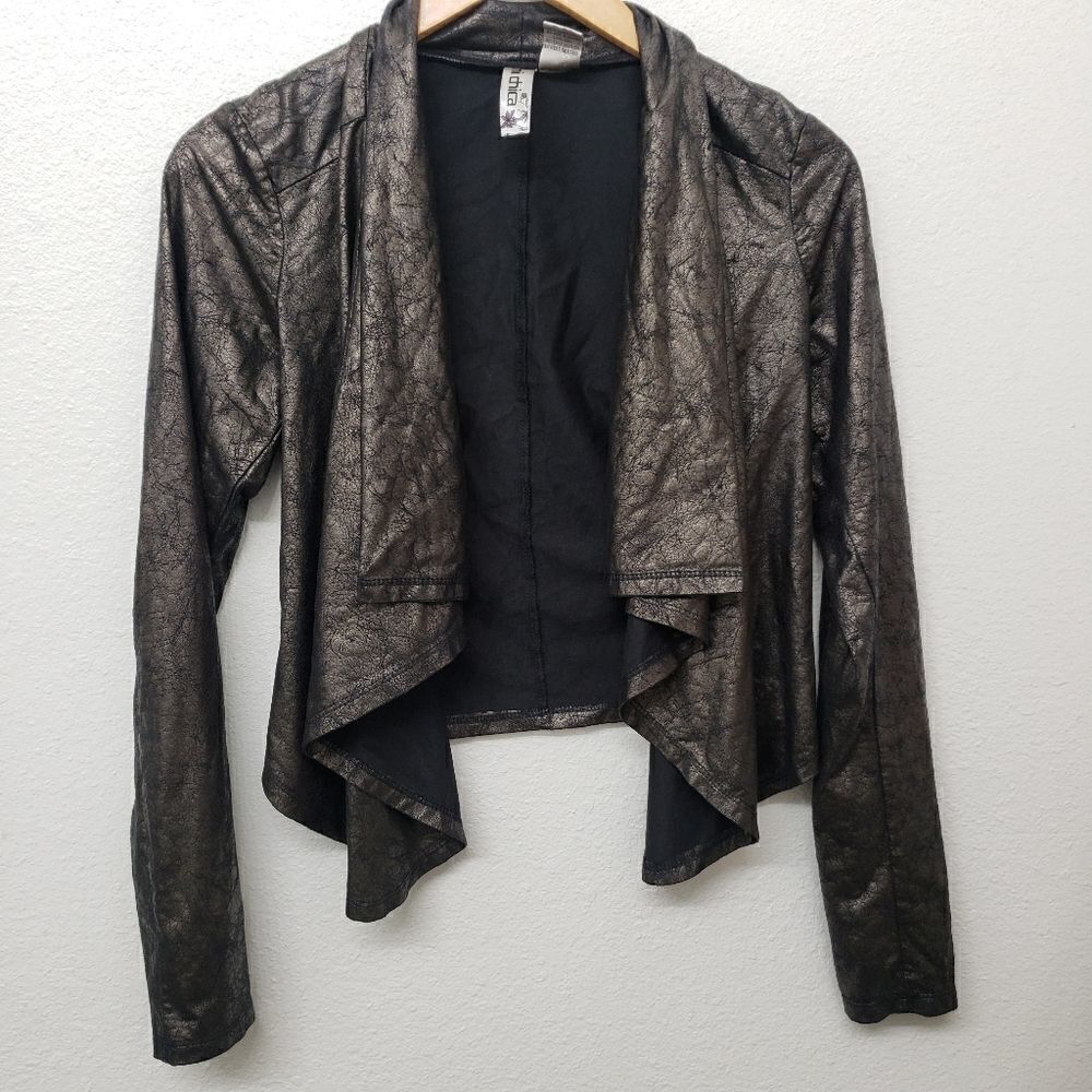 Mimi Chica Metalic y2k Cardigan Jacket Size S